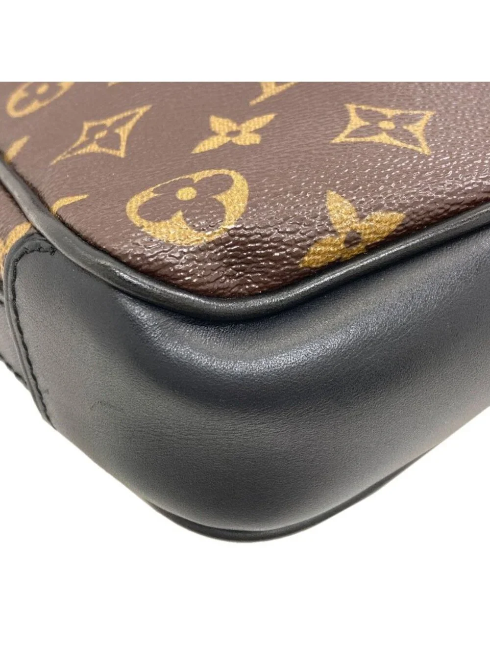 Louis Vuitton Bus PM Monogram Macassar Shoulder Bag Canvas